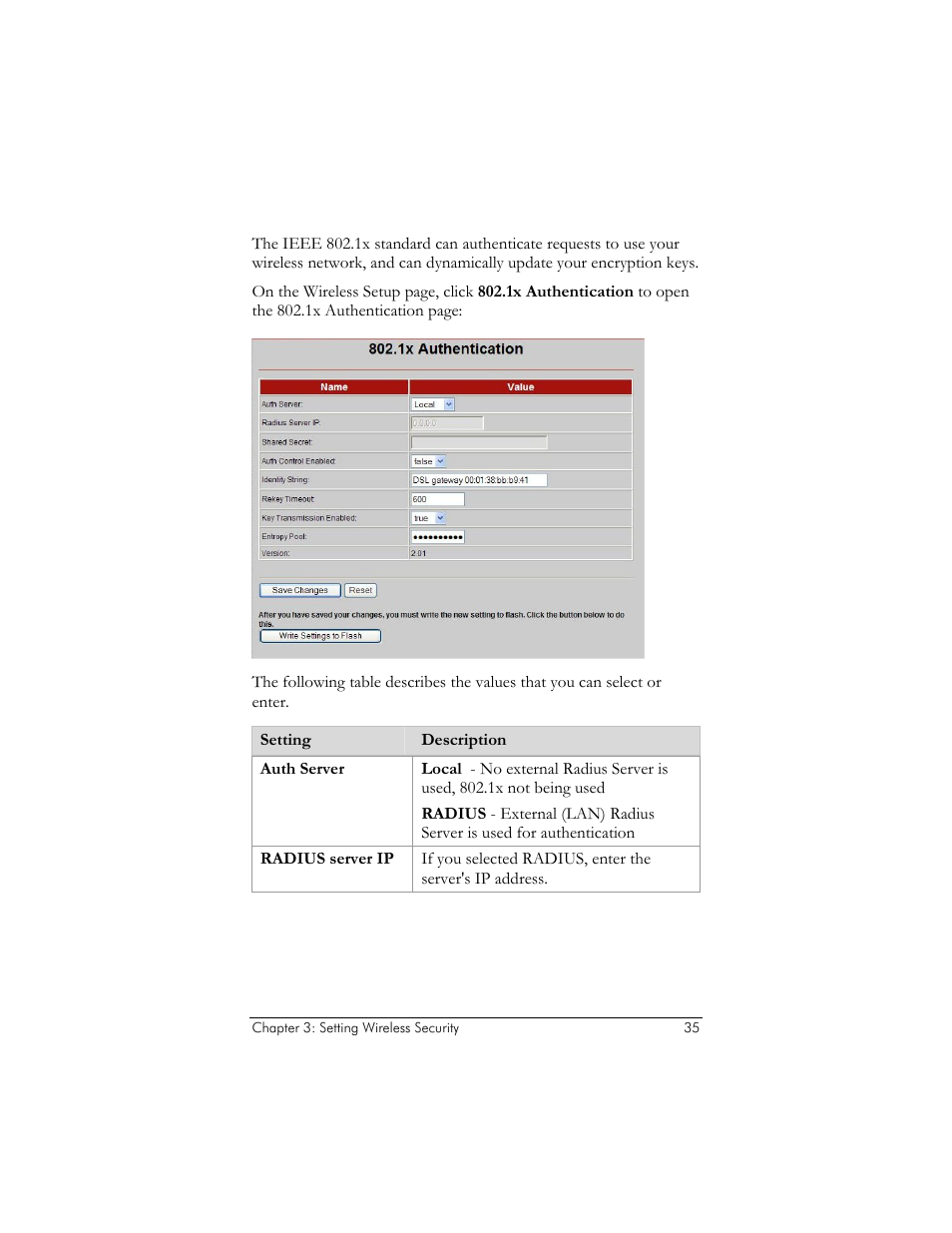 1x authentication | Zoom ADSL X6v 5697 User Manual | Page 35 / 166