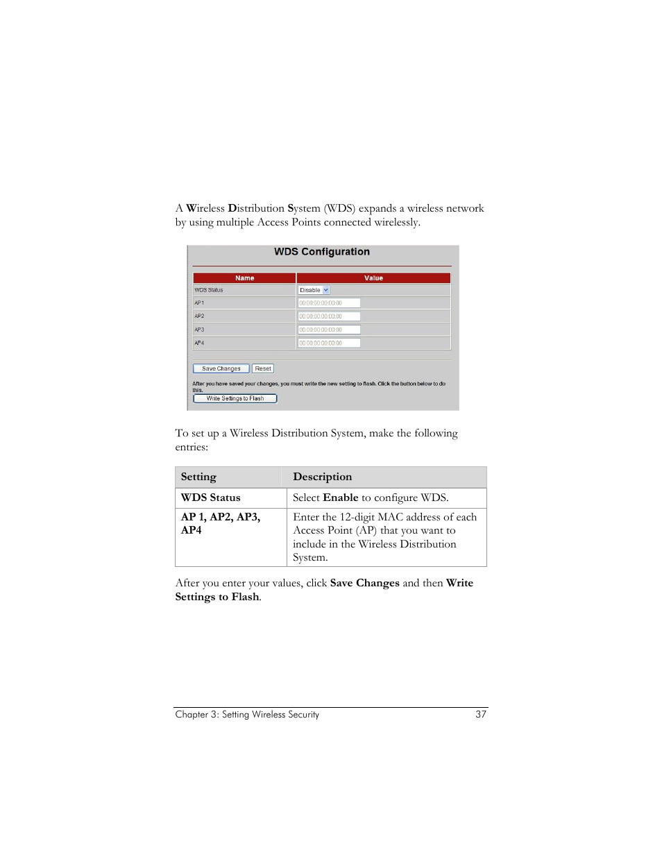 Wireless distribution system (wds) configuration | Zoom ADSL X6v 5697 User Manual | Page 37 / 166