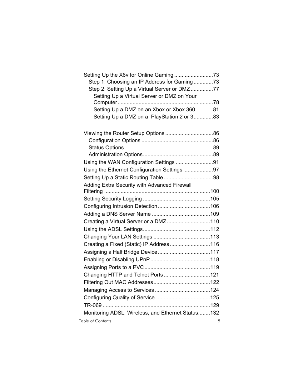 Zoom ADSL X6v 5697 User Manual | Page 5 / 166