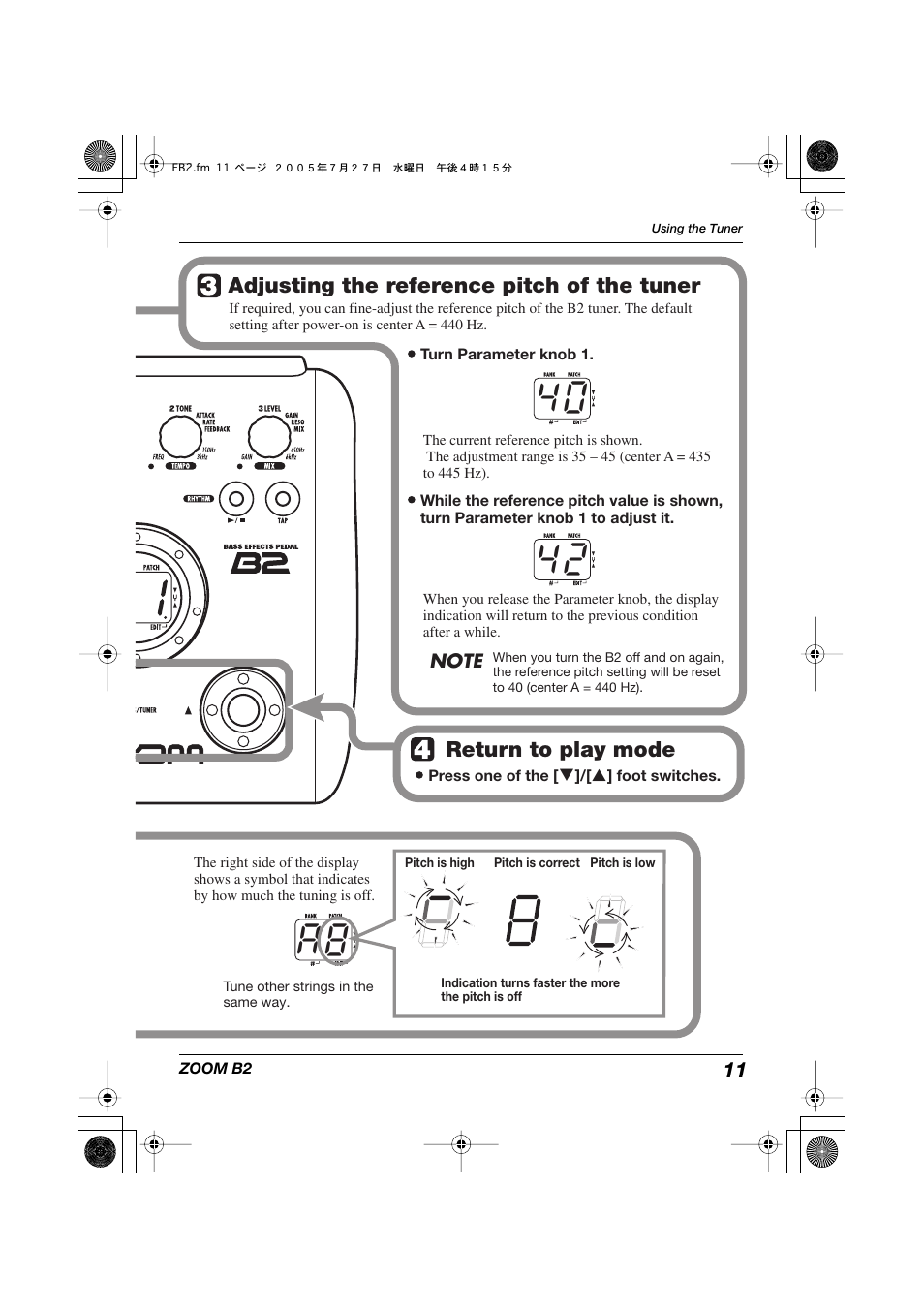 Zoom B22 User Manual | Page 11 / 33