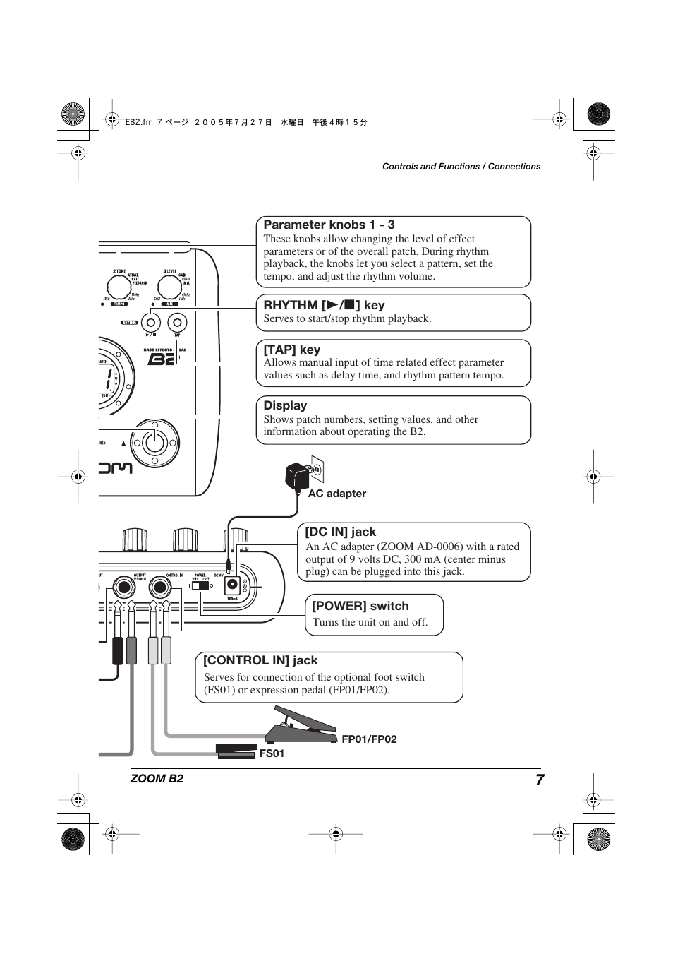 Zoom B22 User Manual | Page 7 / 33