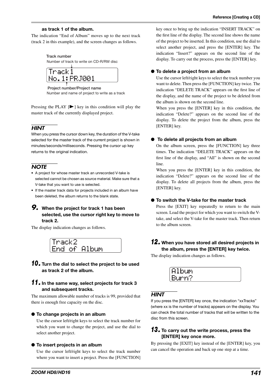 Zoom HD16 User Manual | Page 141 / 213