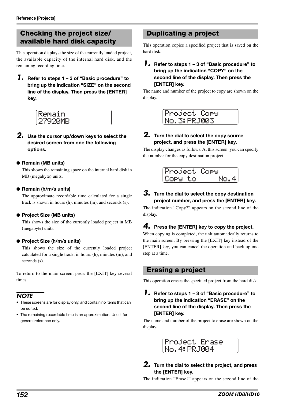 Zoom HD16 User Manual | Page 152 / 213