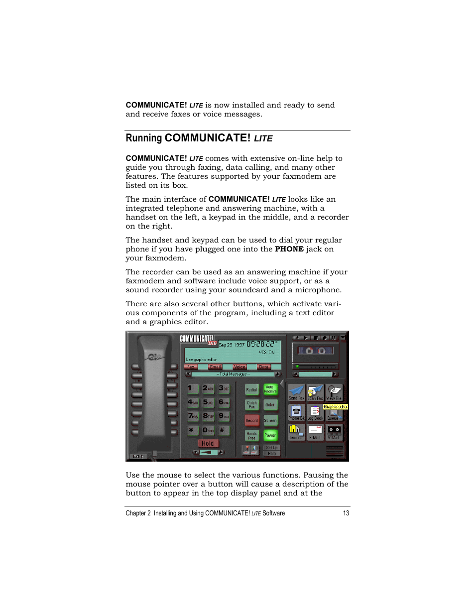 Running communicate | Zoom 1120 User Manual | Page 13 / 32