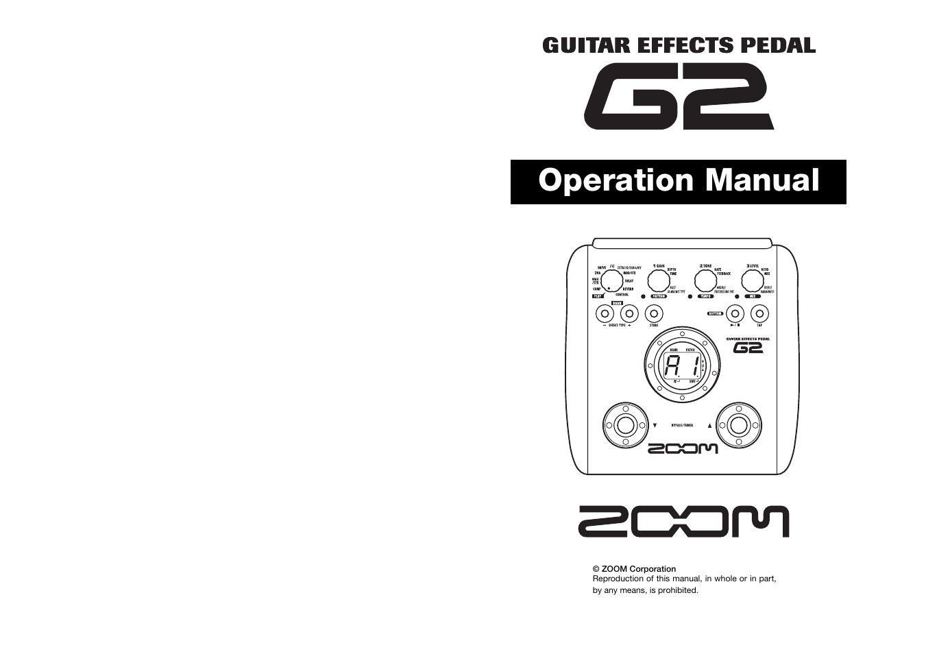 Zoom G2 User Manual | 19 pages