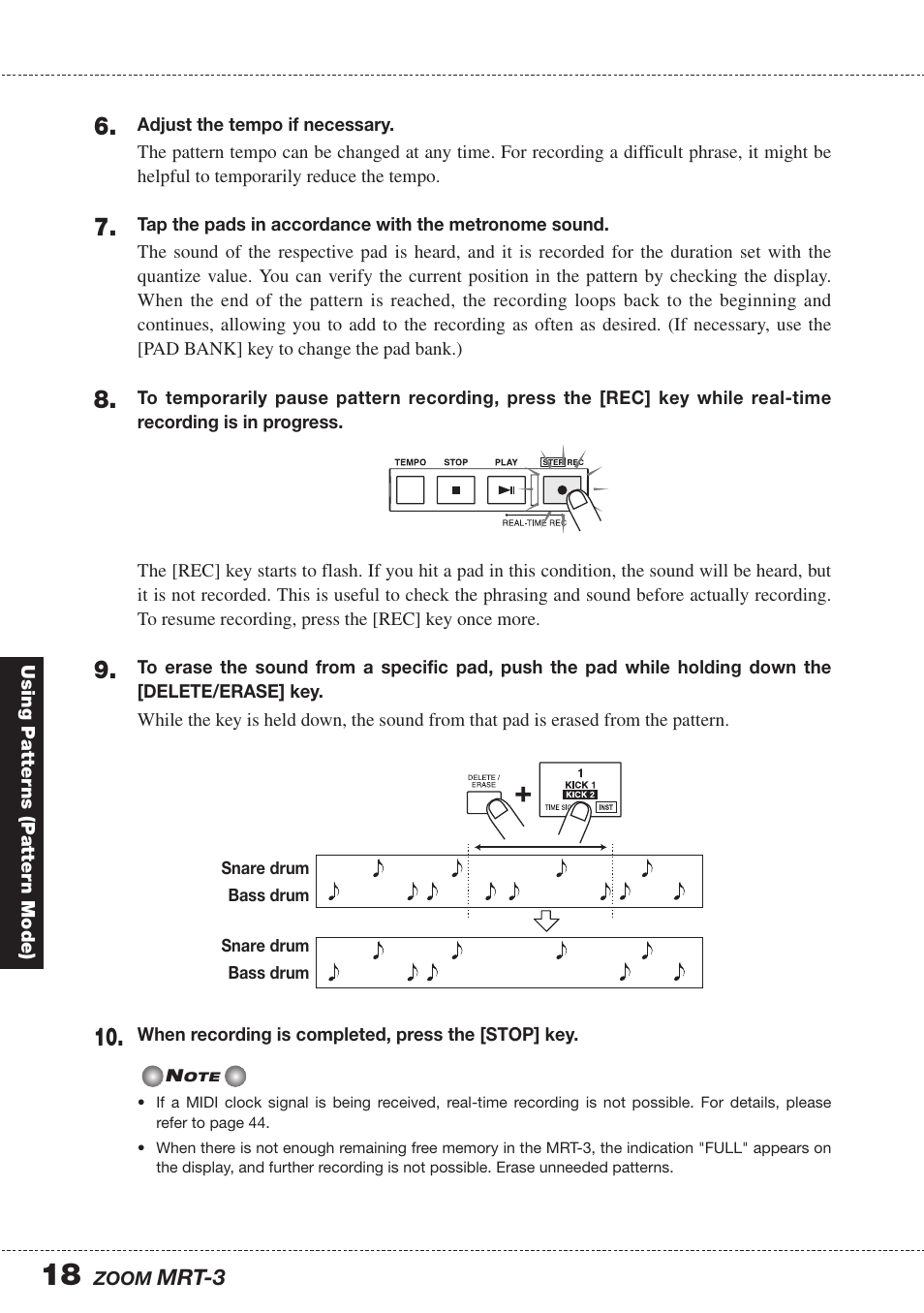Zoom MRT-3 User Manual | Page 18 / 64