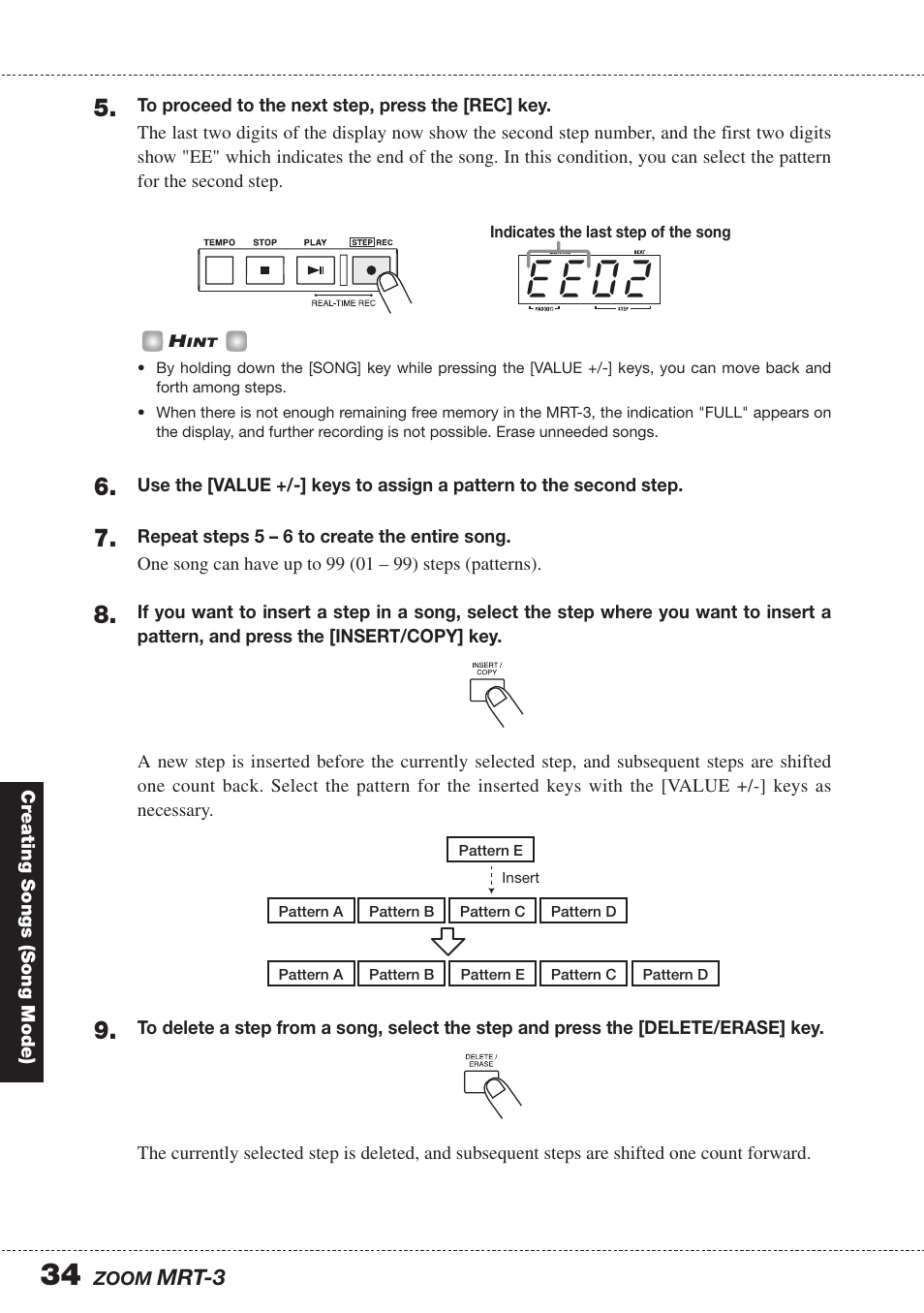 E e 0 2 | Zoom MRT-3 User Manual | Page 34 / 64