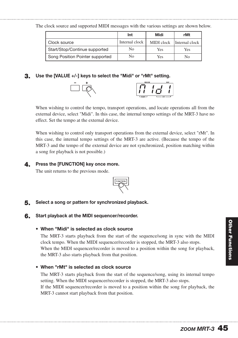 M i d i | Zoom MRT-3 User Manual | Page 45 / 64