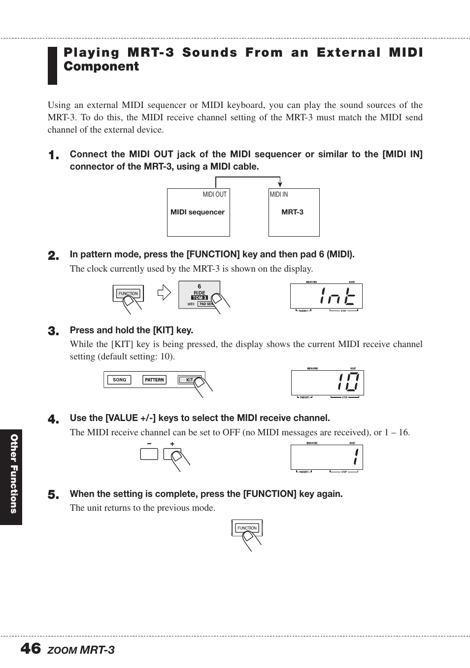 11 0 i n t | Zoom MRT-3 User Manual | Page 46 / 64