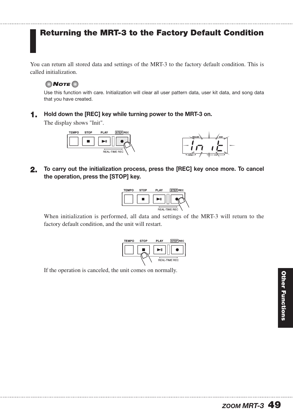 I n t | Zoom MRT-3 User Manual | Page 49 / 64