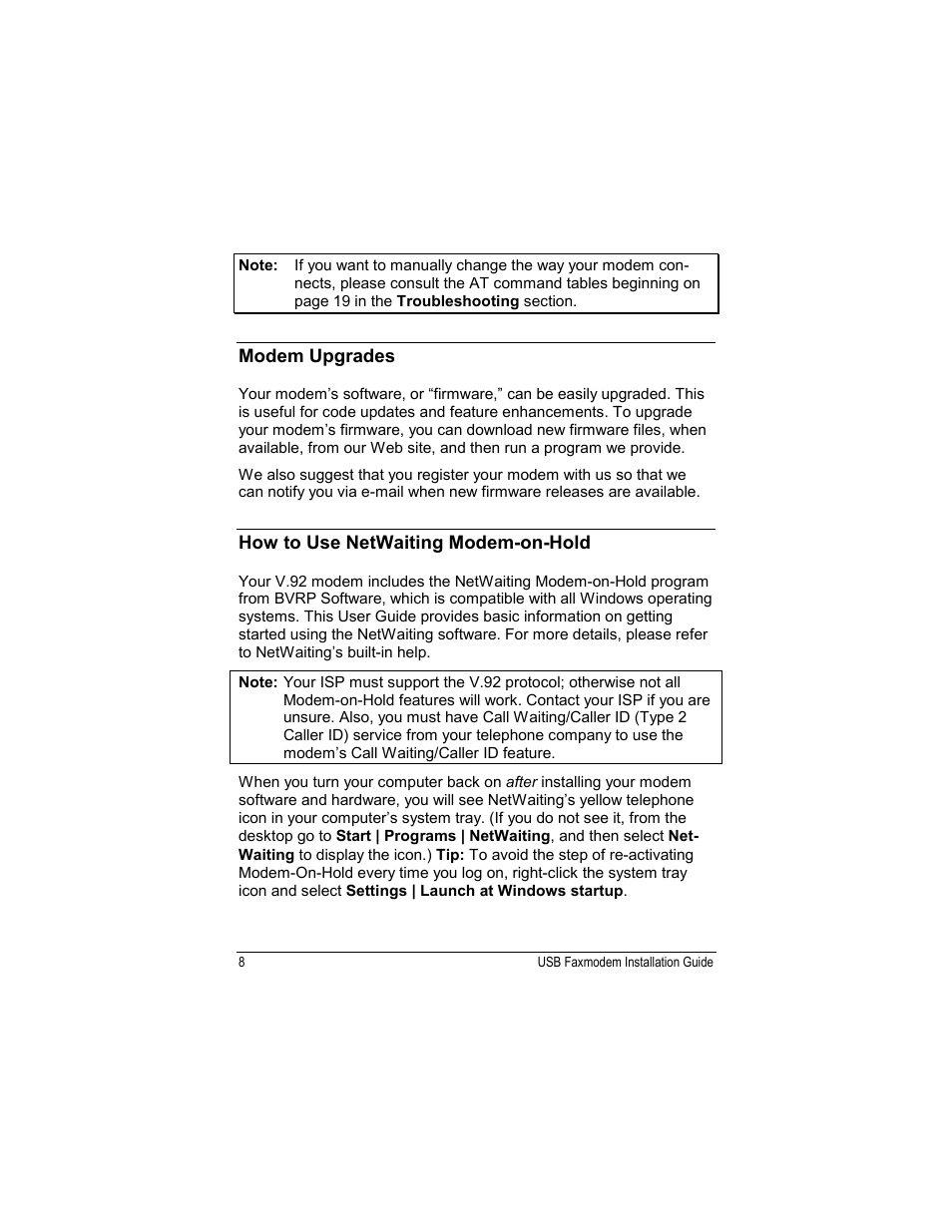 Zoom USB Faxmodem User Manual | Page 10 / 32