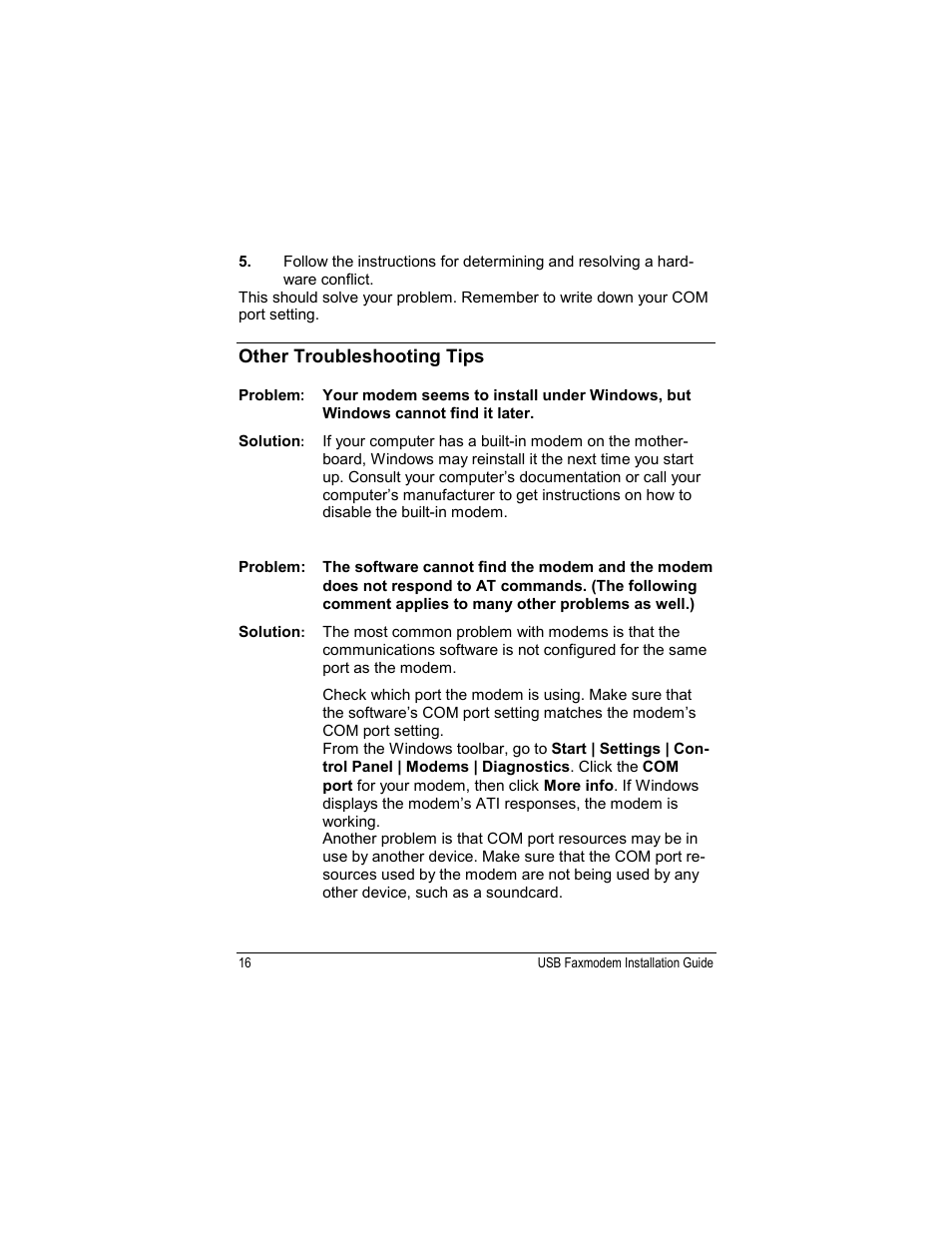 Zoom USB Faxmodem User Manual | Page 18 / 32