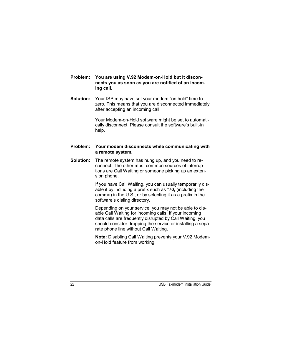 Zoom USB Faxmodem User Manual | Page 24 / 32