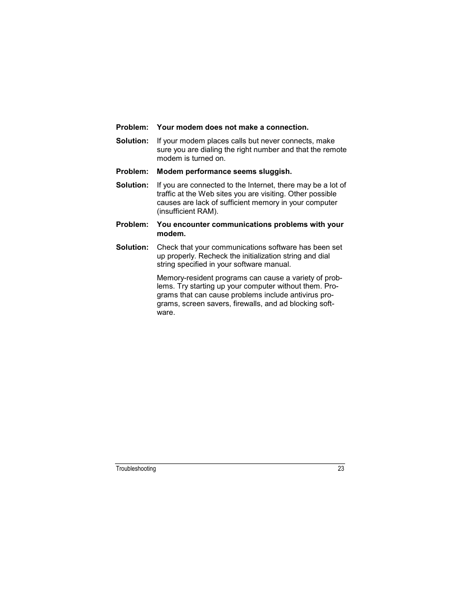 Zoom USB Faxmodem User Manual | Page 25 / 32