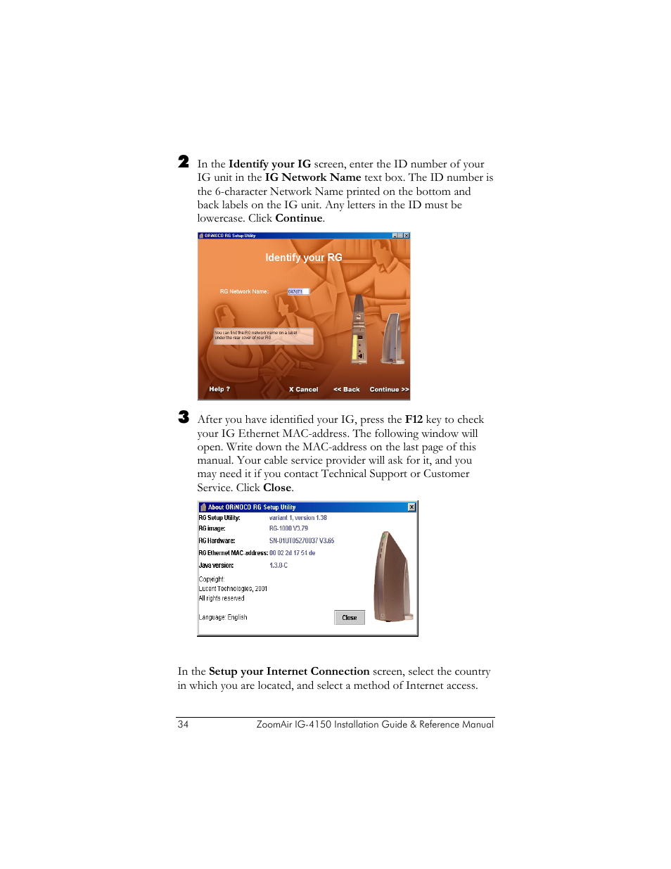 Zoom ZoomAir IG-4150 User Manual | Page 34 / 72