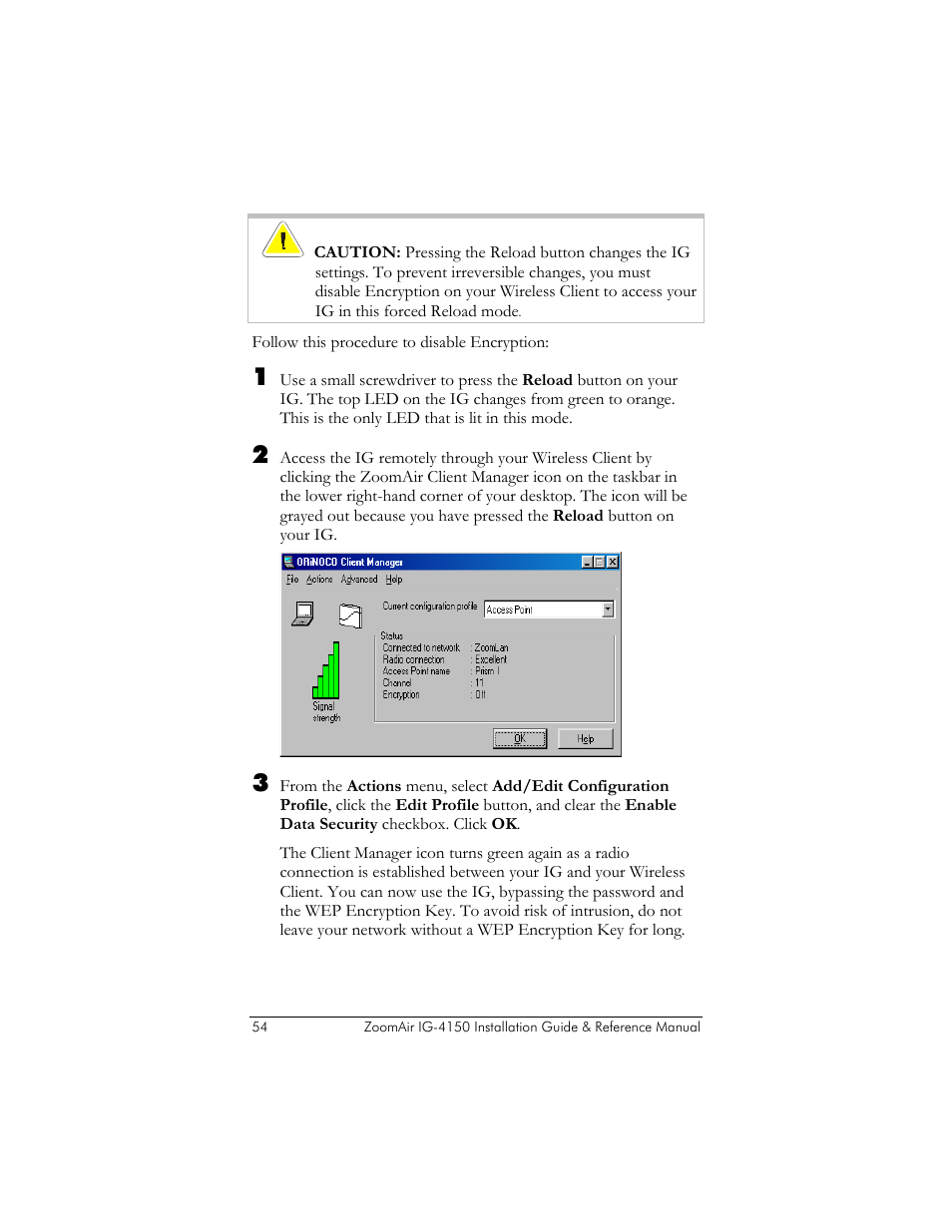 Zoom ZoomAir IG-4150 User Manual | Page 54 / 72