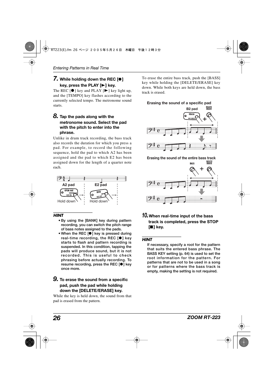 Zoom RT-223 User Manual | Page 26 / 88