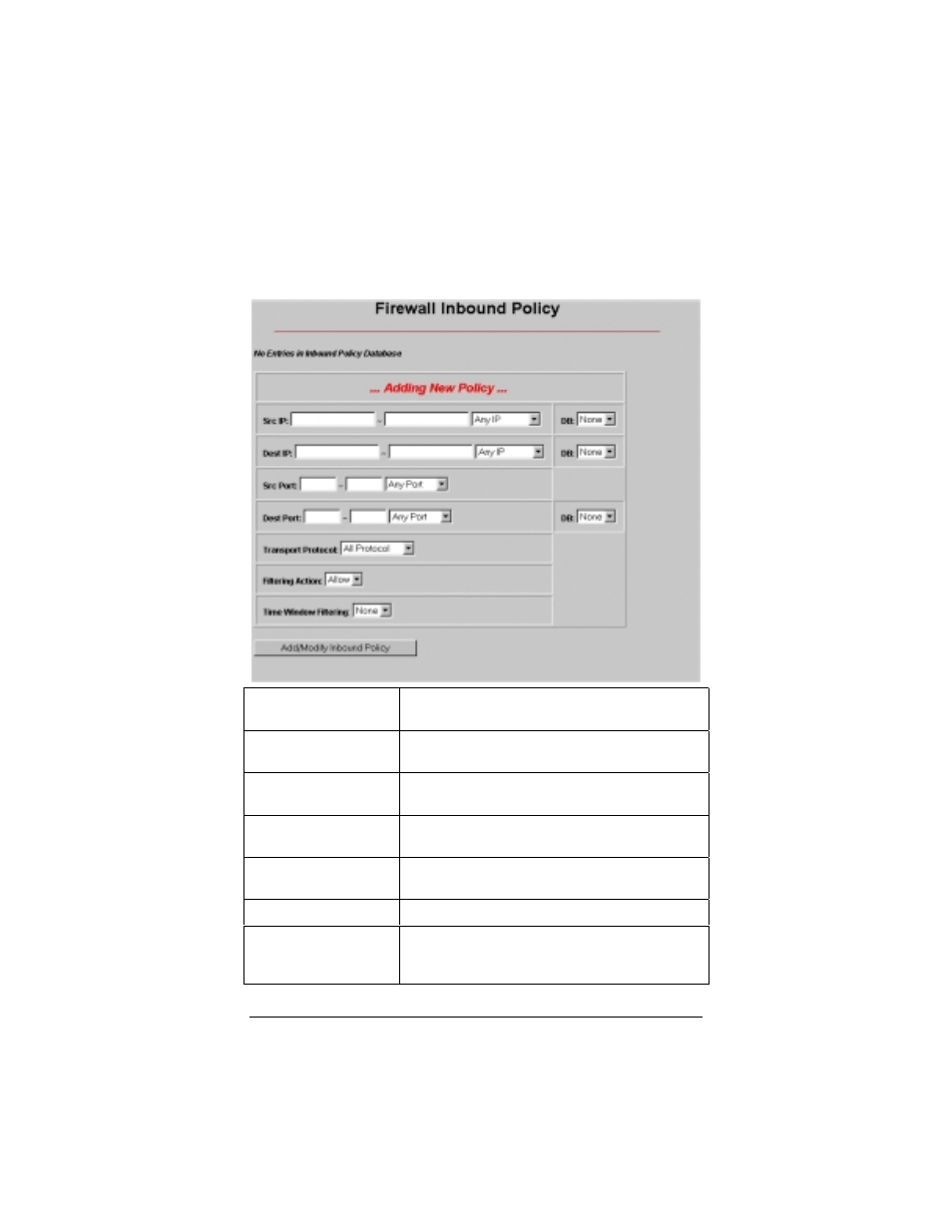 Inbound policies | Zoom Gateway/Router Zoom V3 User Manual | Page 57 / 84