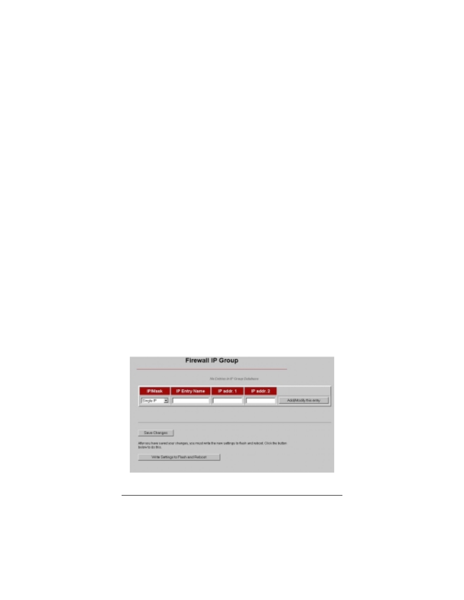 3 setting up firewall databases, Ip group, Etting | Irewall, Atabases | Zoom Gateway/Router Zoom V3 User Manual | Page 60 / 84
