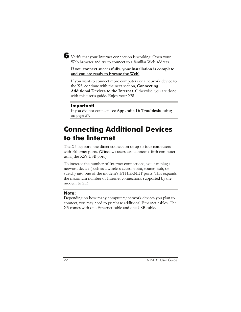 Connecting additional devices to the internet, Ge 22 | Zoom 1065 User Manual | Page 22 / 66