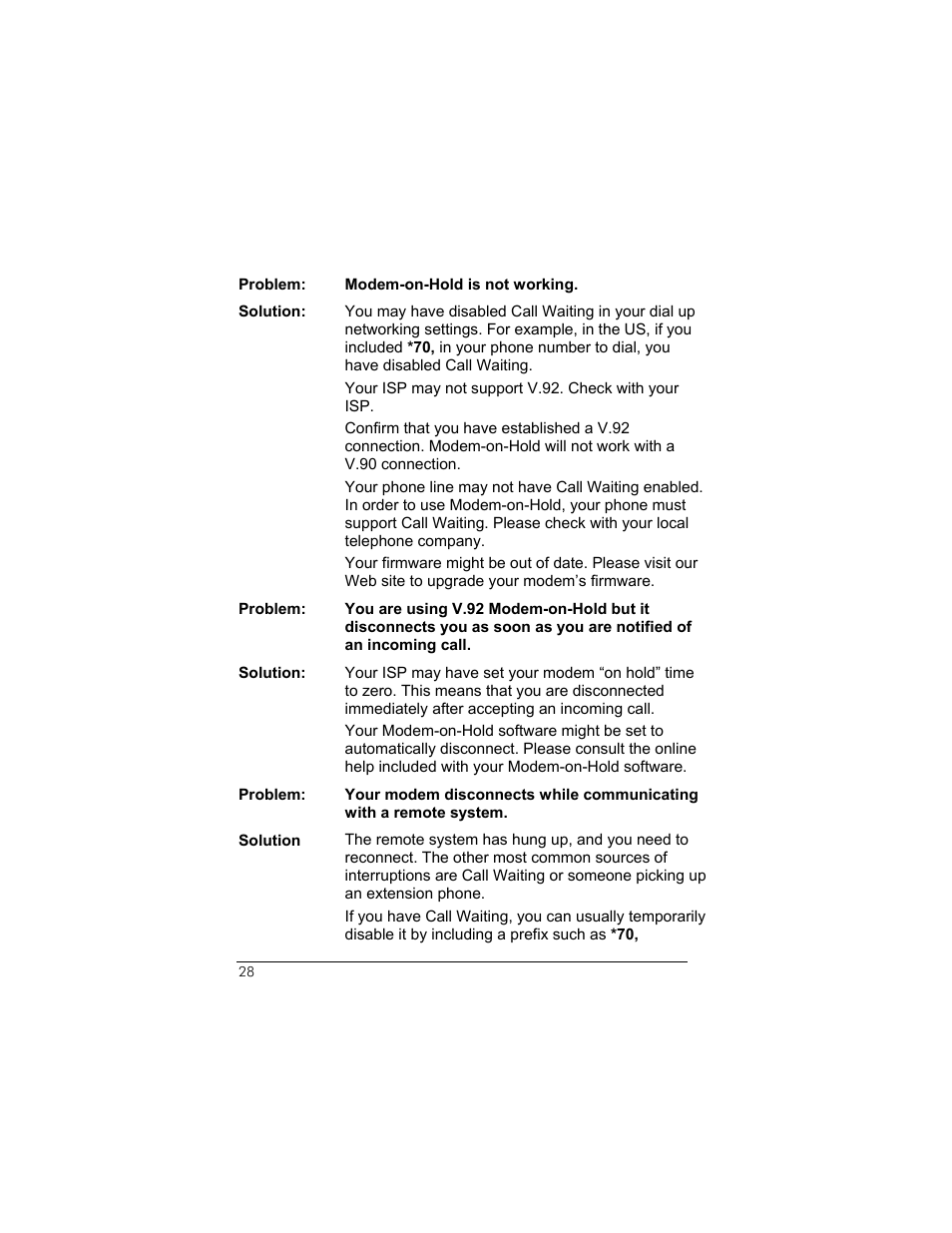 Zoom 3095 User Manual | Page 28 / 36