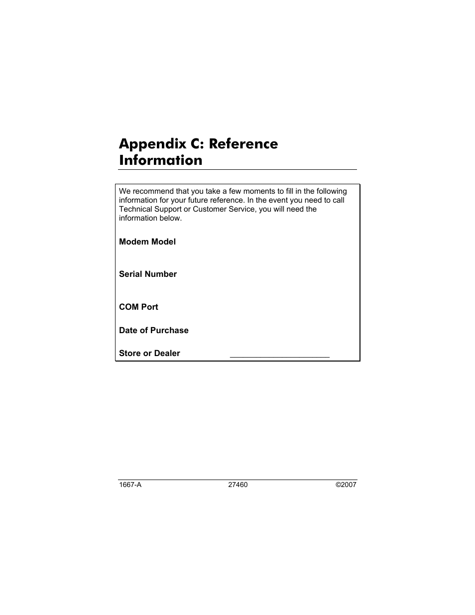 Appendix c: reference information | Zoom 3095 User Manual | Page 36 / 36