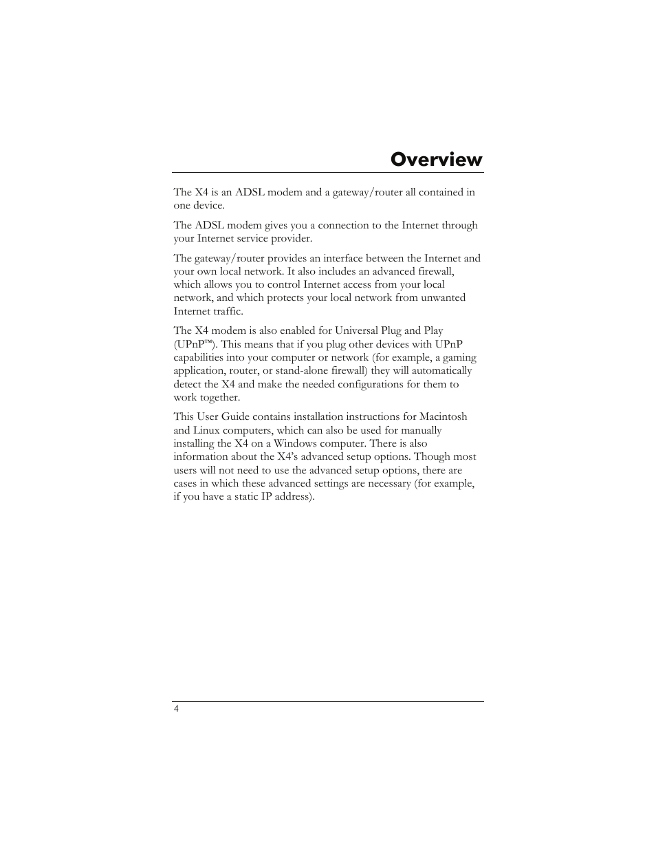 Verview, Overview | Zoom 5651A User Manual | Page 4 / 61