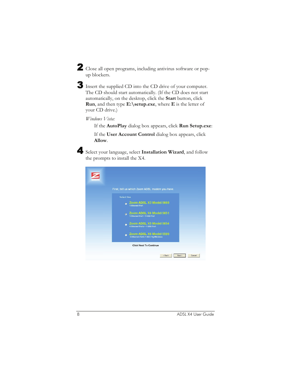 Zoom 5651A User Manual | Page 8 / 61