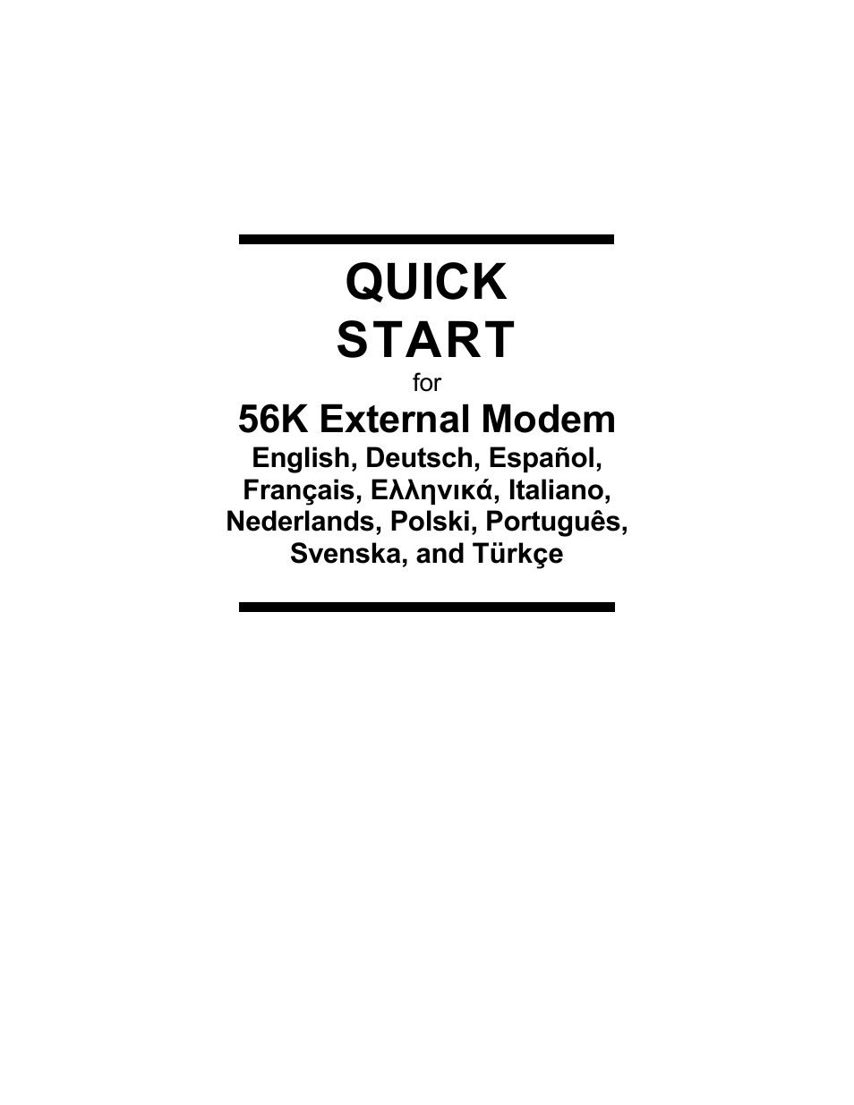 Zoom 56K User Manual | 67 pages