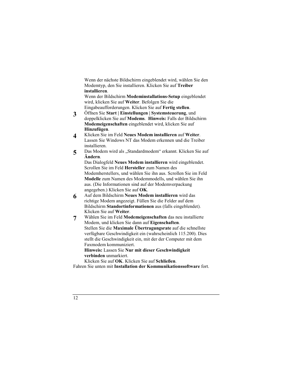 Zoom 56K User Manual | Page 12 / 67