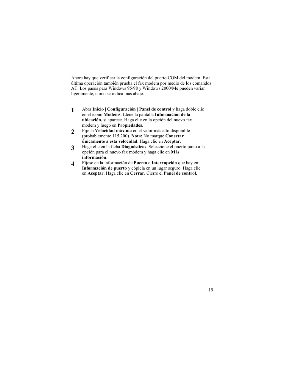 Zoom 56K User Manual | Page 19 / 67