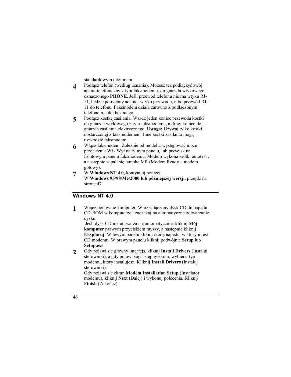 Zoom 56K User Manual | Page 46 / 67