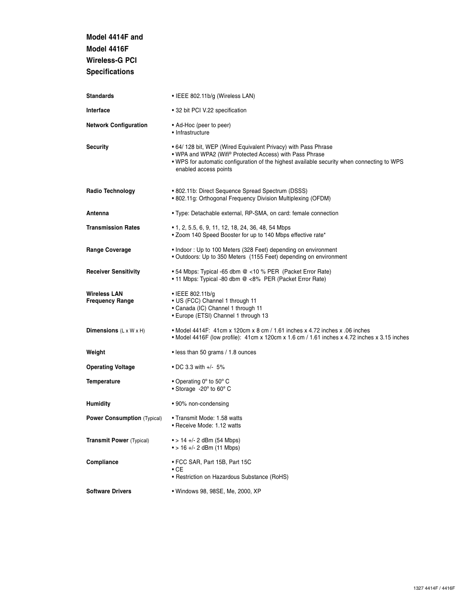 Zoom 4416F User Manual | Page 2 / 2