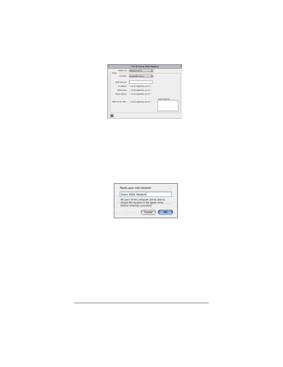 For mac os x, Linux tcp/ip settings | Zoom X4 User Manual | Page 50 / 56