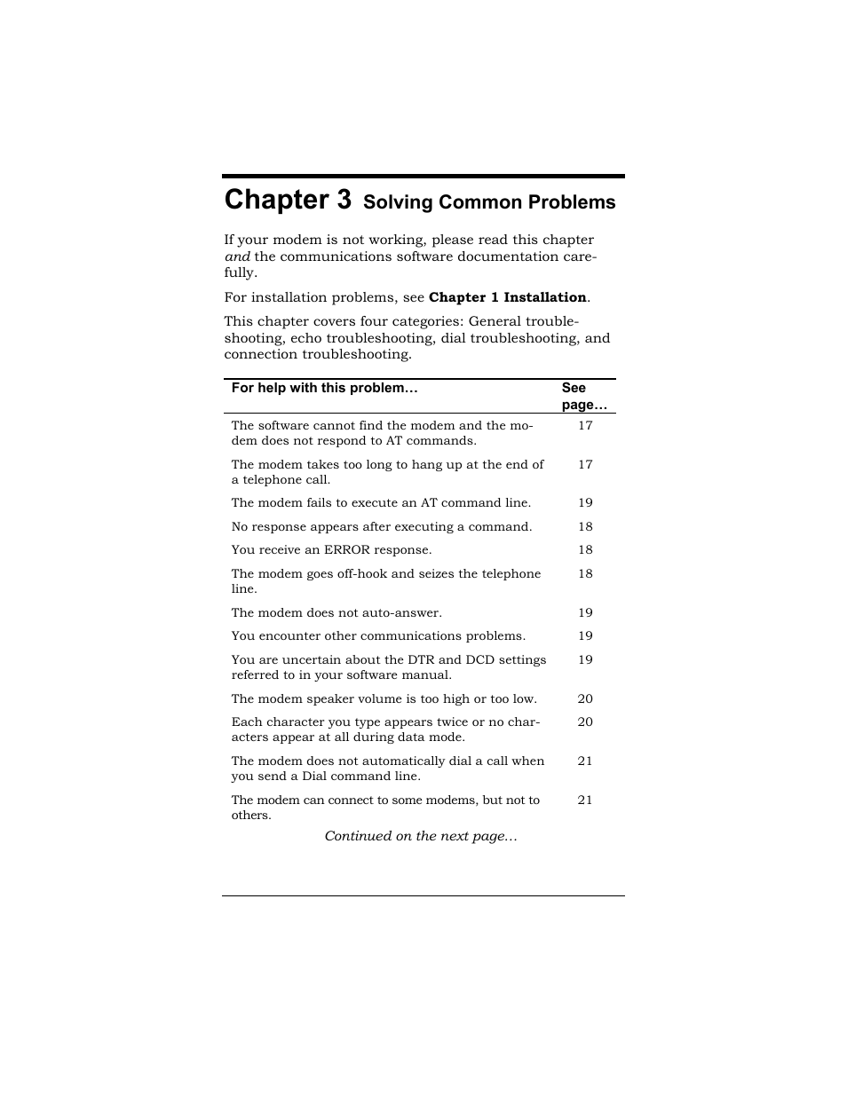 Chapter 3, Solving common problems | Zoom MAC User Manual | Page 16 / 32
