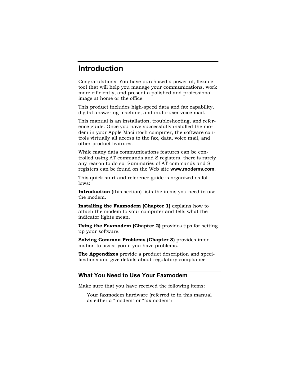 Introduction | Zoom MAC User Manual | Page 5 / 32