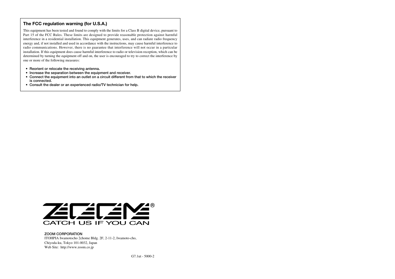 Zoom G7.1ut User Manual | Page 37 / 41