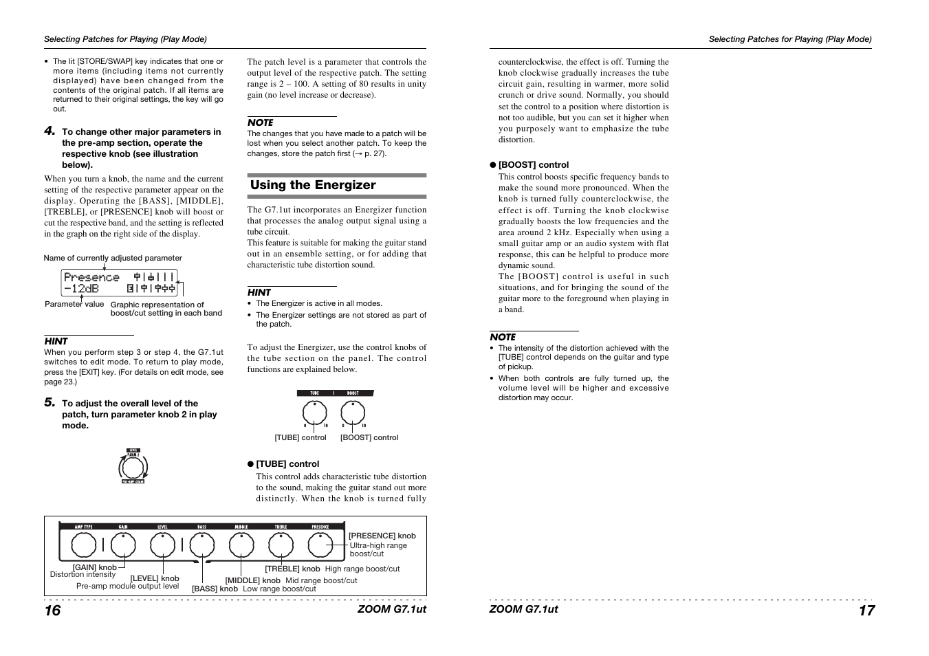 Zoom G7.1ut User Manual | Page 9 / 41