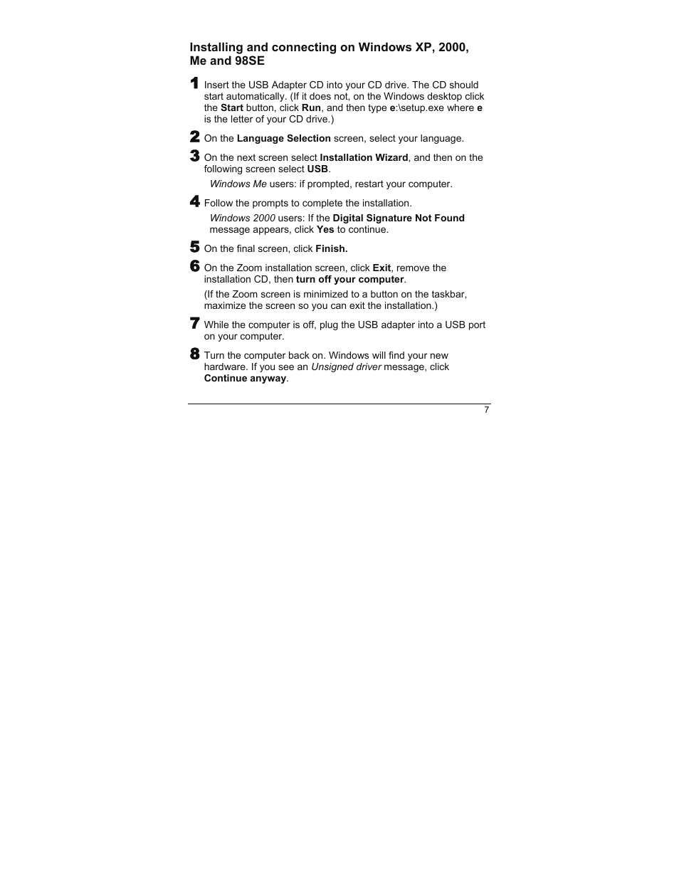 Zoom 4410A User Manual | Page 7 / 24