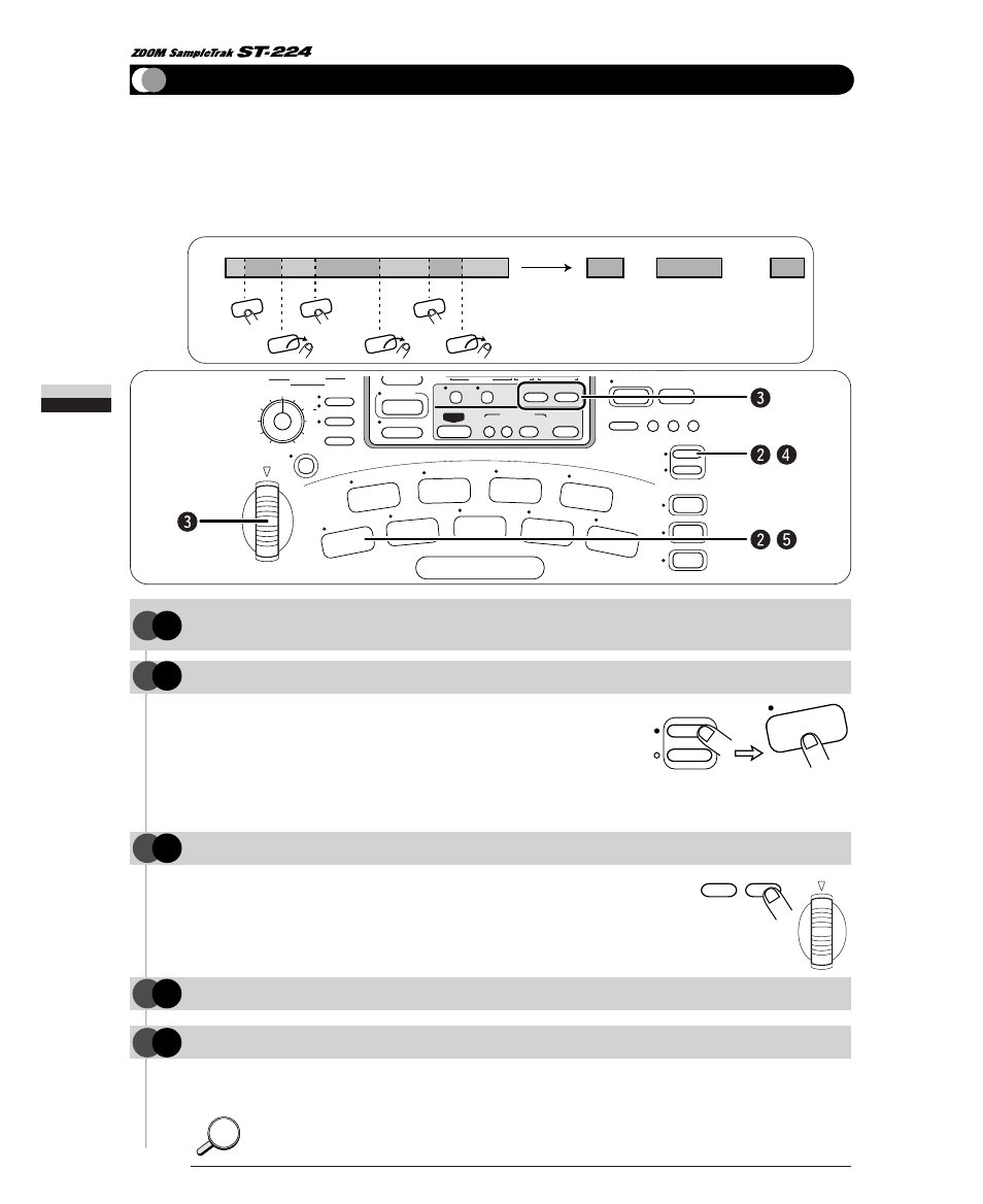 Step, Step 26, Press the [pad function] key again | Hint, Pad play mode operation | Zoom ST-224 User Manual | Page 26 / 76