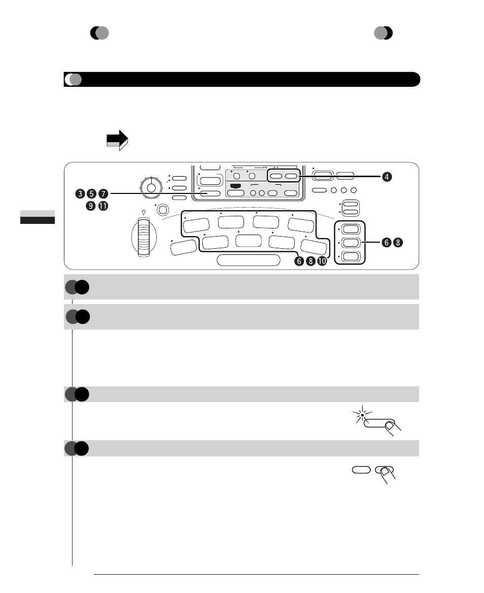 Matching bpm of pads (auto sync), Using the auto sync function (basic steps), Step | Step using the auto sync function (basic steps) 38, Press the [auto sync] key, Use the [-] [+] keys to select the auto sync type, Matching bpm o f pads (auto sync) | Zoom ST-224 User Manual | Page 38 / 76