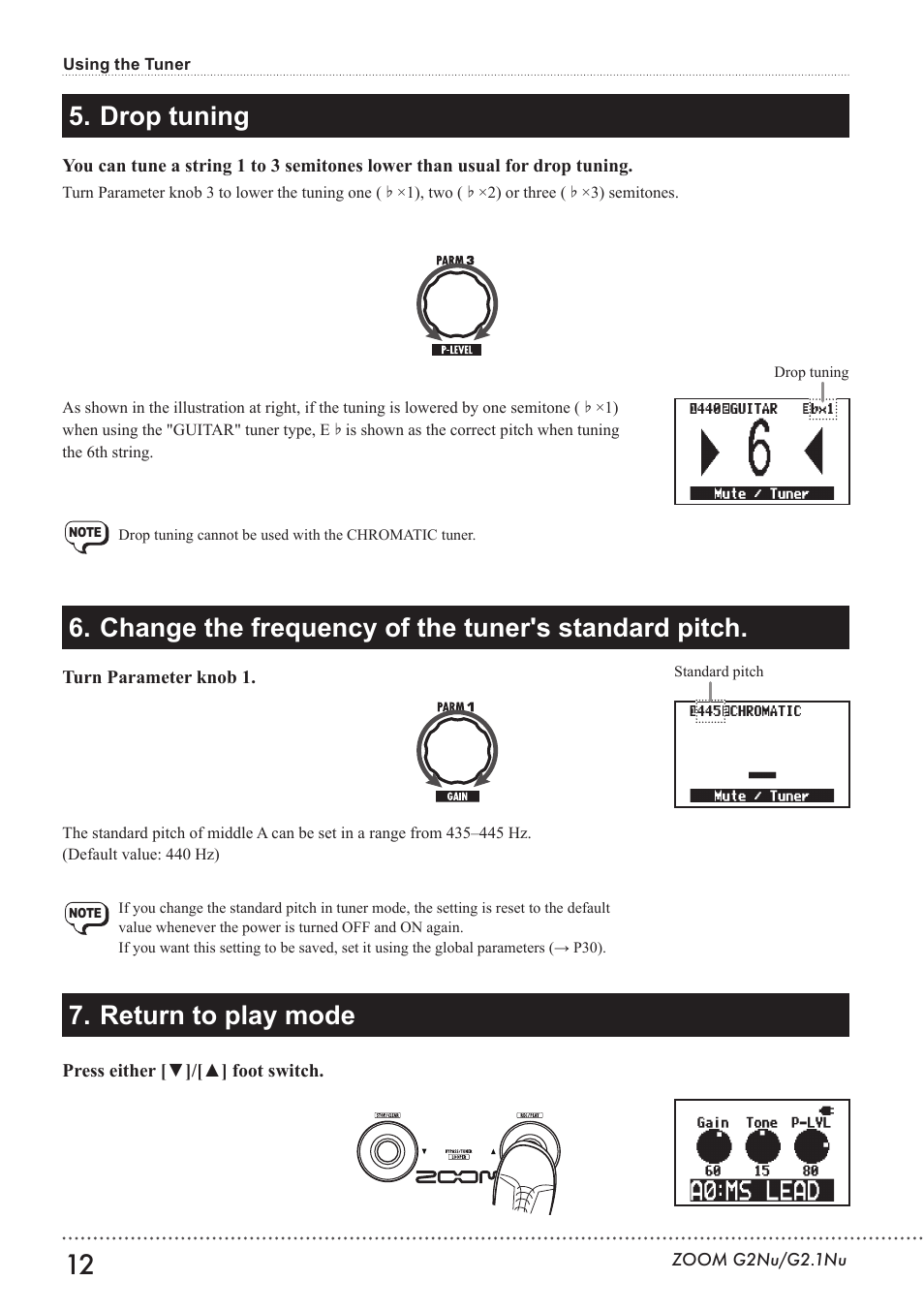 Zoom G2.1NU User Manual | Page 12 / 56