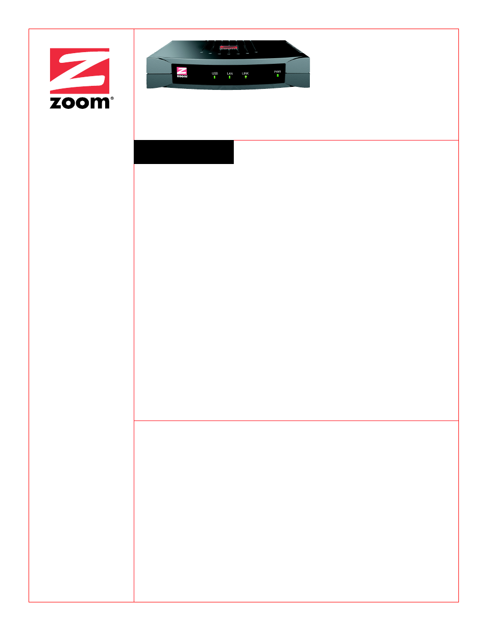 Zoom 5651F User Manual | 2 pages