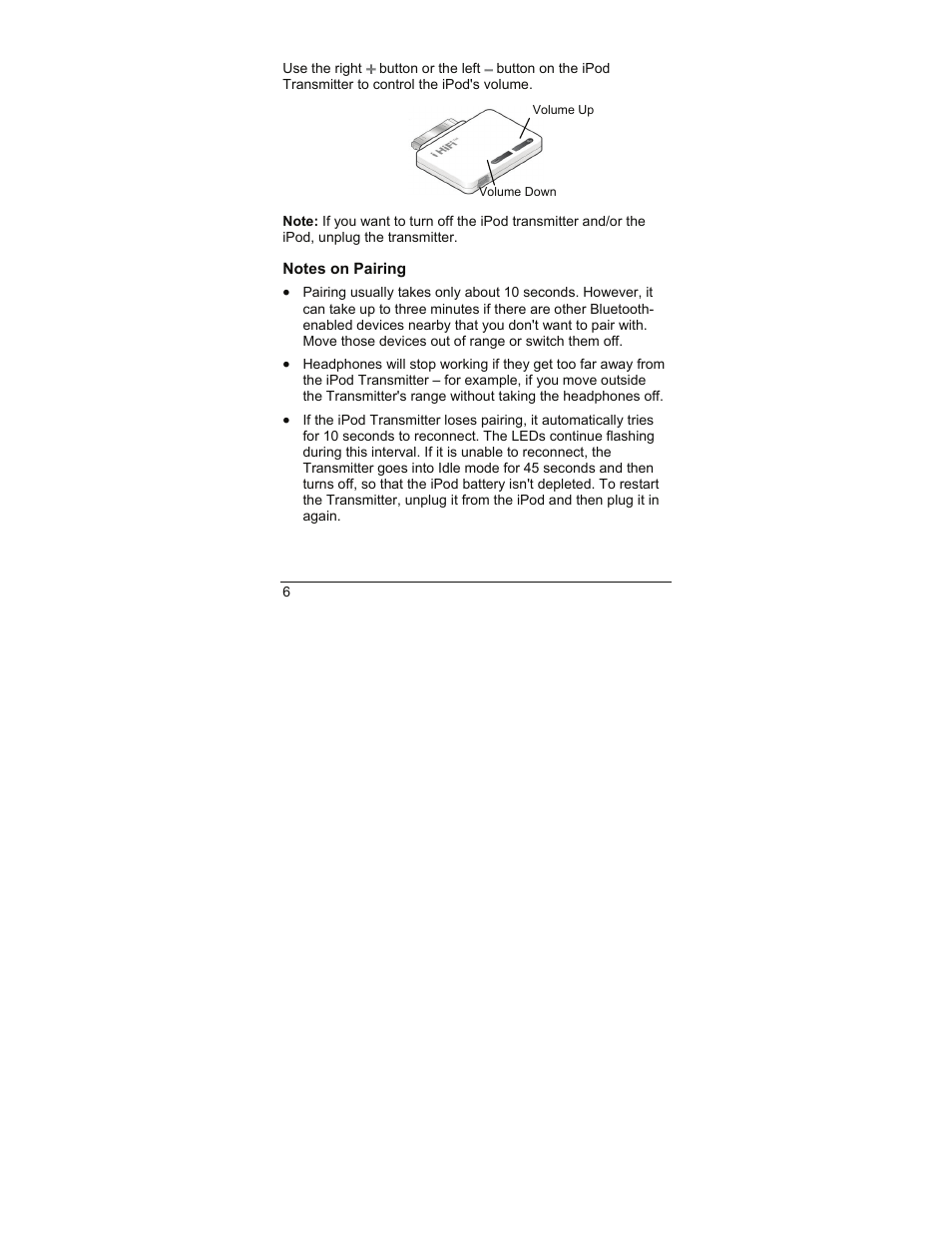 Notes on pairing | Zoom iHiFi 4353 User Manual | Page 6 / 20