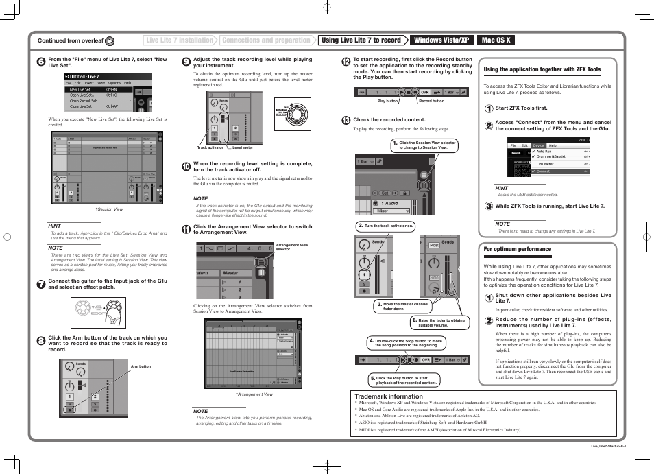 Zoom G1U User Manual | Page 21 / 21