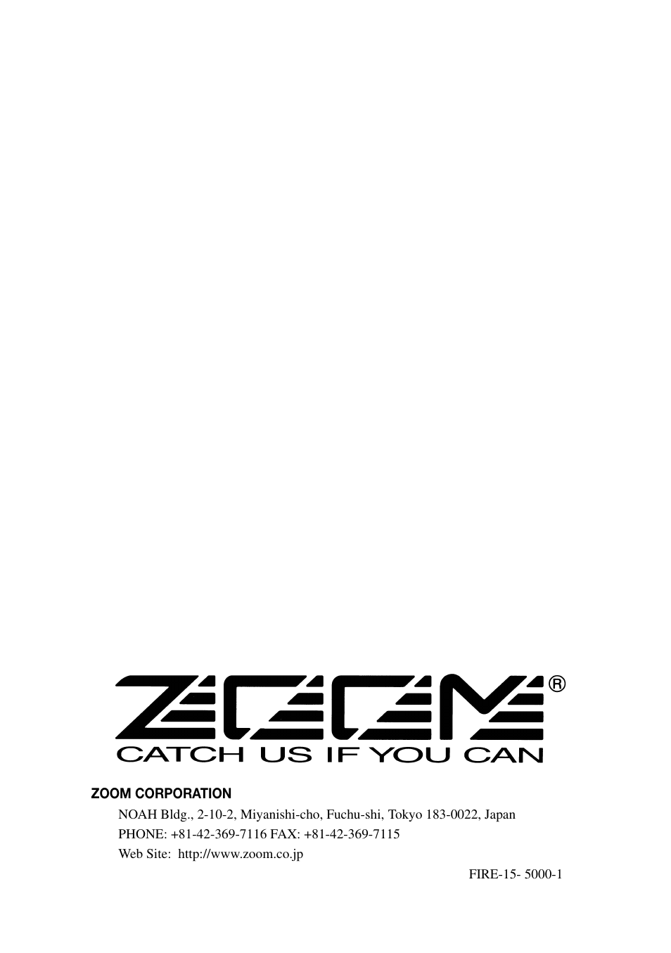 Zoom modeling amp FIRE-15 User Manual | Page 24 / 24