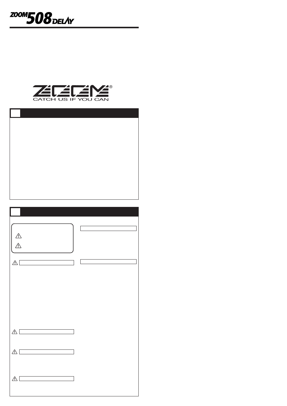 Zoom 508 User Manual | 6 pages