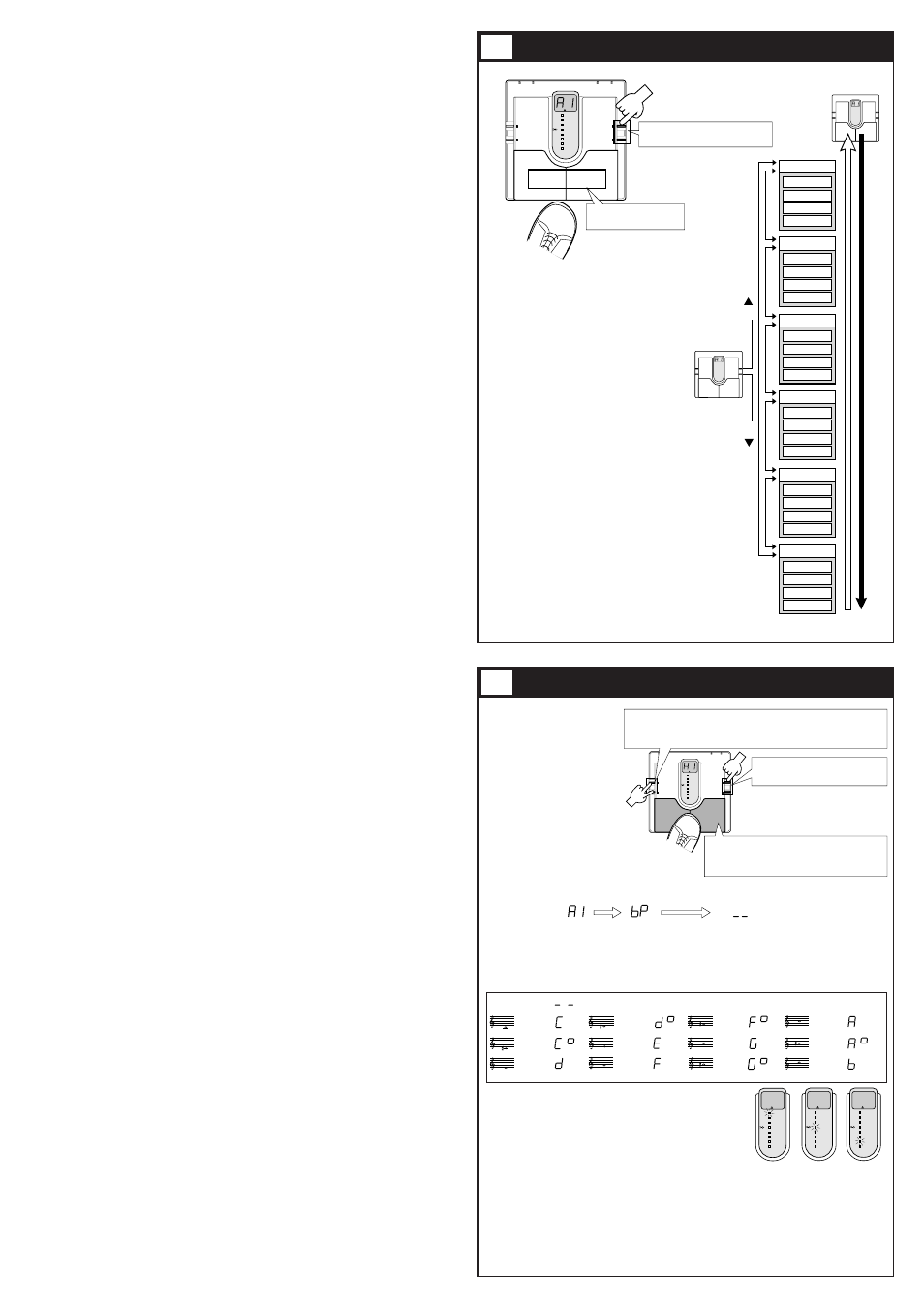 Selecting patches using the bypass/tuner mode | Zoom 508 User Manual | Page 3 / 6