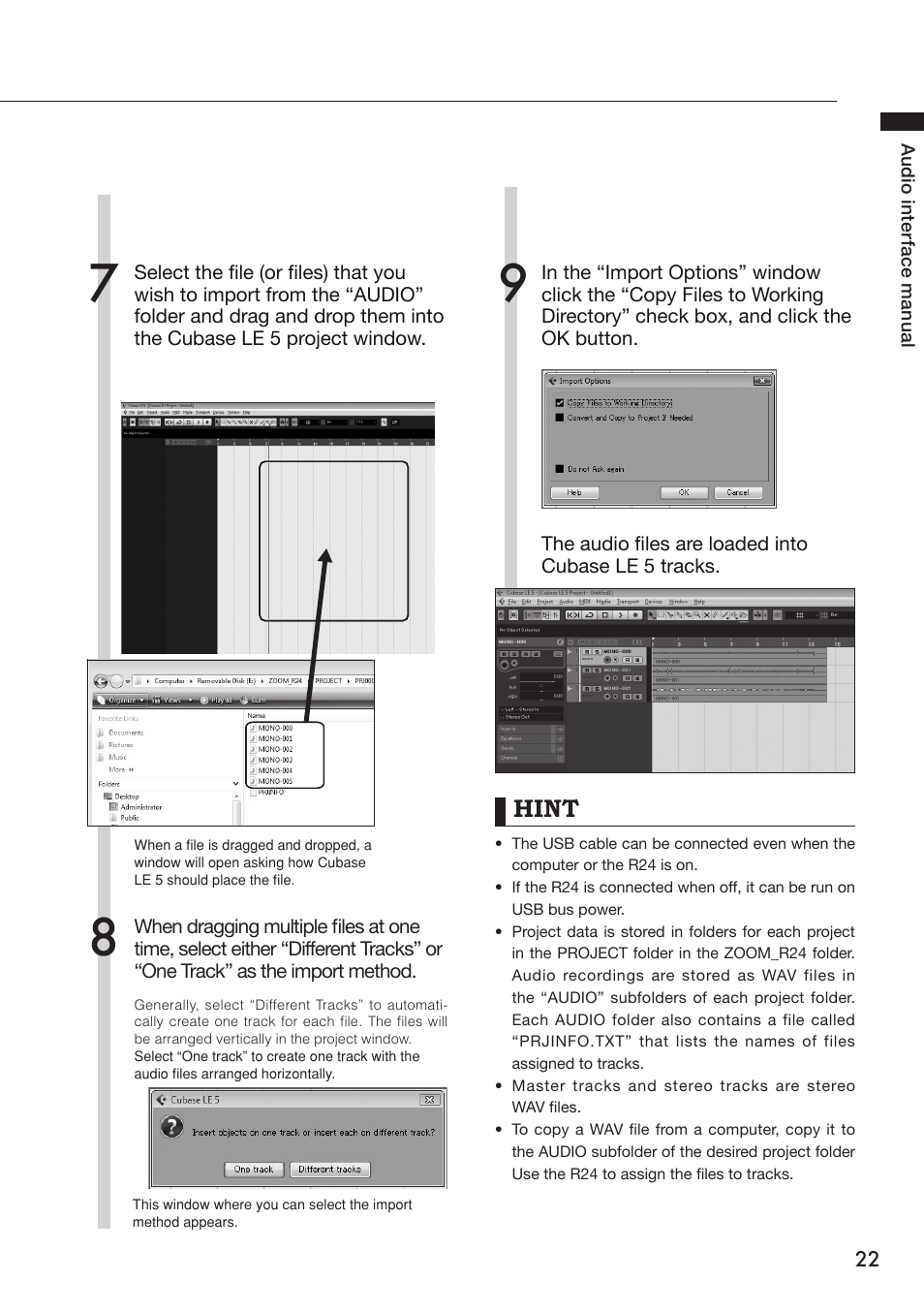 Hint | Zoom R24 User Manual | Page 23 / 36