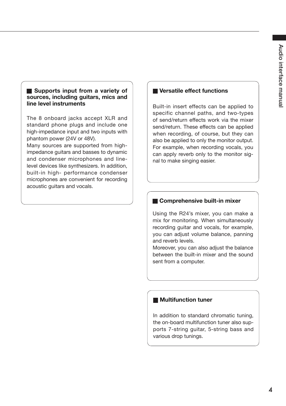 Zoom R24 User Manual | Page 5 / 36